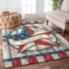 Americana Star Garden Flag Rug