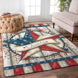 Americana Star Garden Flag Rug