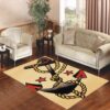 Anchor Tattoo Style Sailor Pirate Living room carpet rugs