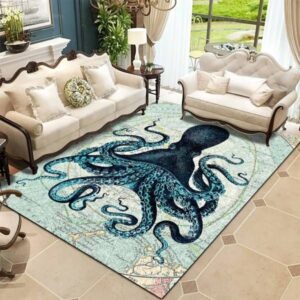 Animal Art Octopus Area Rug UU76538 Rug Carpet