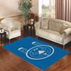 Animal face geometric with blue Living room carpet rugs