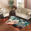 Anna and Elsa Face Living room carpet rugs