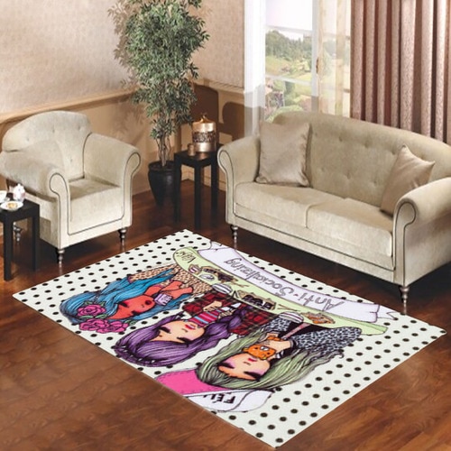 Antisocializing Living room carpet rugs
