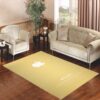 Apple logo gold White Living room carpet rugs