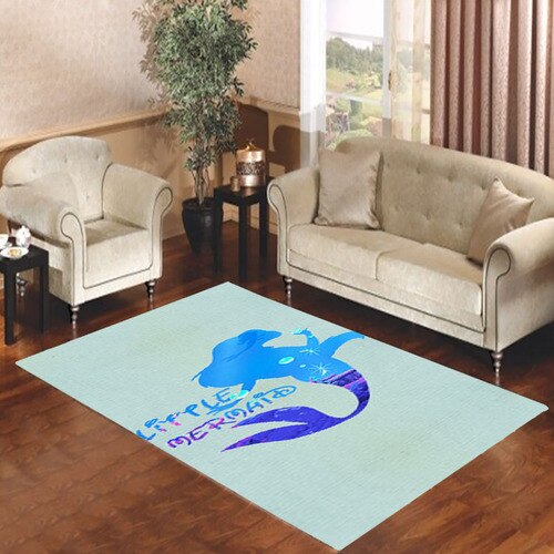 Ariel Quote Little Mermaid Disney Living room carpet rugs