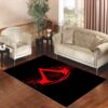 Assasin Creed Games Logo Splatter Red Living room carpet rugs