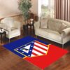 Atletico Madrid Soccer Red Blue Logo Living room carpet rugs