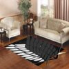 Attack On Titan Logo Carbon Custom Living room carpet rugs