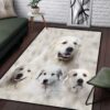 Awesome Great Pyrenees Rectangle Rug