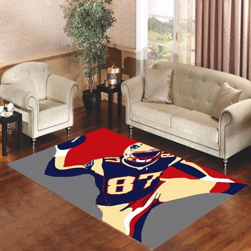 Awesome Rob Gronkowski pop art Living room carpet rugs