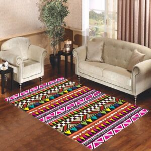 Aztec Pattern Recovered Living room carpet rugs