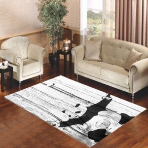 Banksy Graffiti Panda Living room carpet rugs