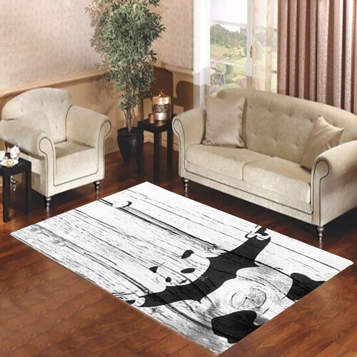 Banksy Graffiti Panda Living room carpet rugs