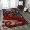 Beautiful Octopus Rectangle Rug Carpet