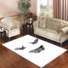 Birds And Butterfly Tattoos Living room carpet rugs