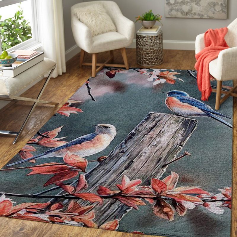 Birds Area Rug Carpet