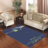 Birds In Green Apple Tree Branch Living room carpet rugs