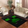 Black Creeper Face Minecraft Living room carpet rugs