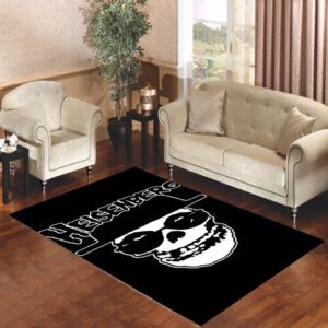 Black Heisenberg Skull Misfits Living room carpet rugs