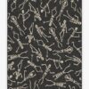 Bone Dance Black Rug Carpet