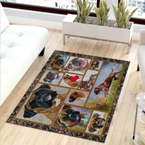 Boxer Heart Rug Carpet