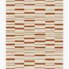 Broken Stripe Rust Orange Rug