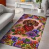 Brown Dachshund Area Rug Carpet