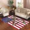 Browning Deer Camo American Flag Living room carpet rugs