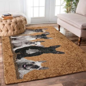 Bulldog Family Rug Carpet