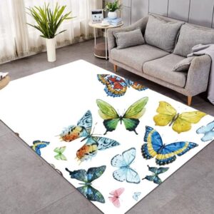Butterfly Living Room Rug Carpet
