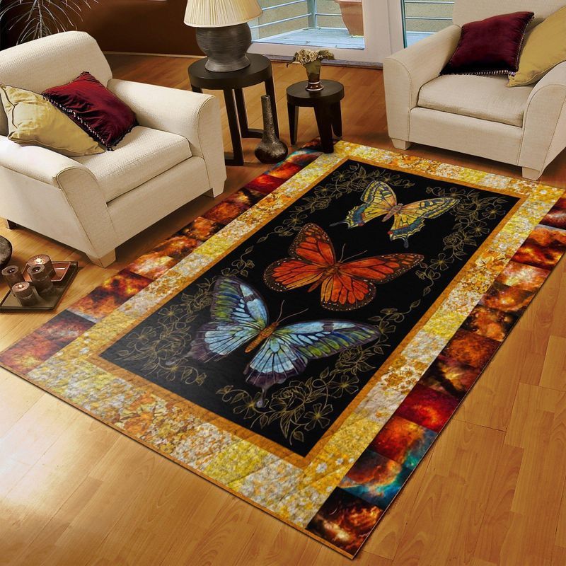 Butterfly Really Love Rug Carpet