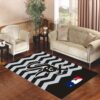 CHICAGO WHITE SOX CHEVRON PATTERN Living room carpet rugs