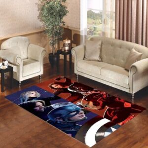 CIVIL WAR   GOOD VS RIGHT Living room carpet rugs