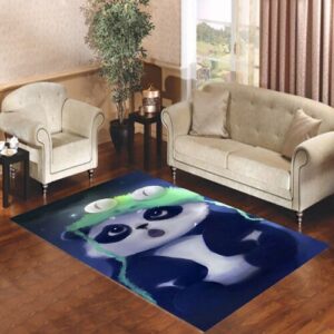 CUTE PANDA PAINTING Living room carpet rugs