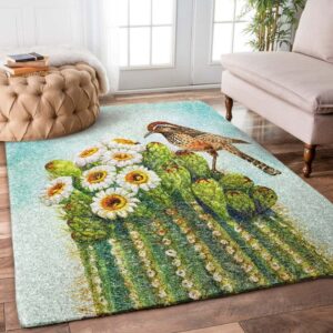 Cactus Bird Rug Carpet
