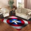 Captain America Shield Inspired Living room carpet rugs