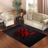 Carbon Japanese Kanji Love Living room carpet rugs