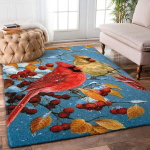 Cardinal Bird Rug Carpet