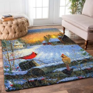 Cardinal Winter Rug Carpet