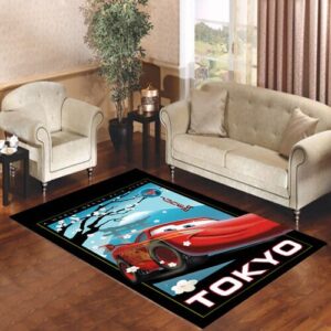 Cars Lightning McQueen Living room carpet rugs