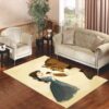 Cartoon Beauty And The Beast Living room carpet rugs