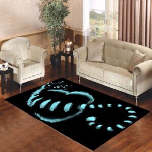 Cat Cheshire in Shadow Living room carpet rugs