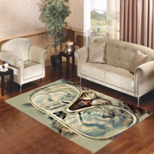 Cat Glasses Living room carpet rugs