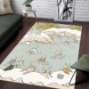 Cats With Onsen Rectangle Rug