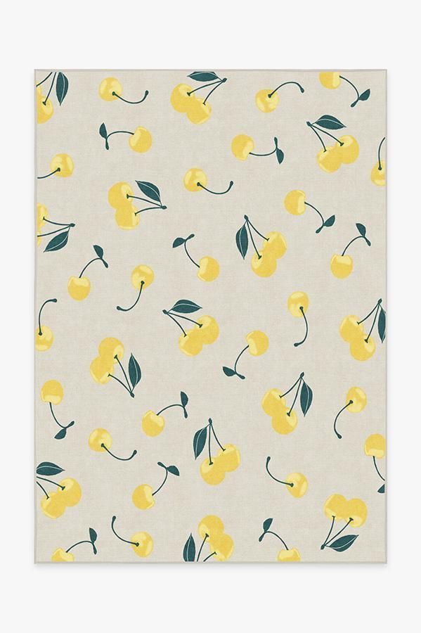 Cherry Yellow Rug Carpet