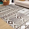 Chicago Beige Pattern Rug Carpet