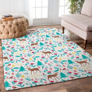 Christmas Reindeer Rug Carpet