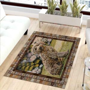 Cockapoo Portrait Area Rug Carpet