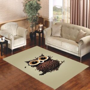Coffee Owl Living room carpet rugs
