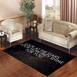 Coldplay The Scientist Quotes Living room carpet rugs